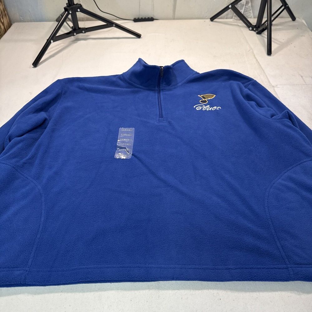GG NHL Quarter‎ zip St.louis Blues Pullover, NWT, NHL, Hockey, Christmas